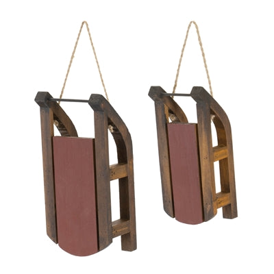 Sled Ornament (S/2)