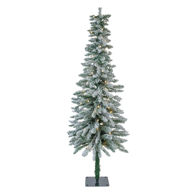 Flocked Alpine Tree w/50 Lights