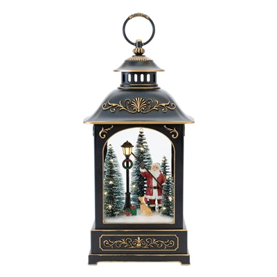 LED Lantern w/Santa