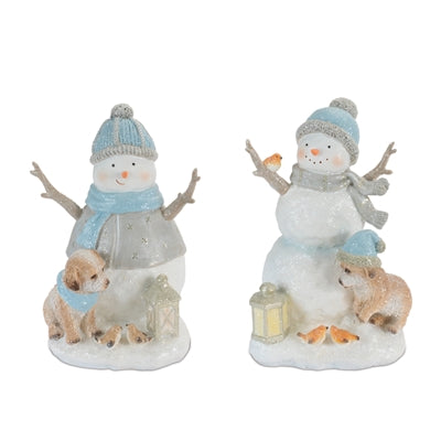 Snowman w/Dog (S/2)