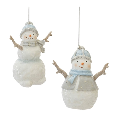 Snowman Ornament (S/2)