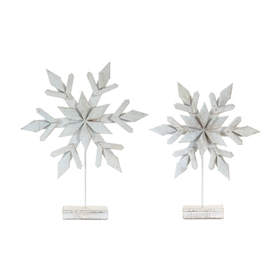 Snowflake on Stand (S/2)