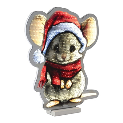Mouse w/Santa Hat Ekkolight