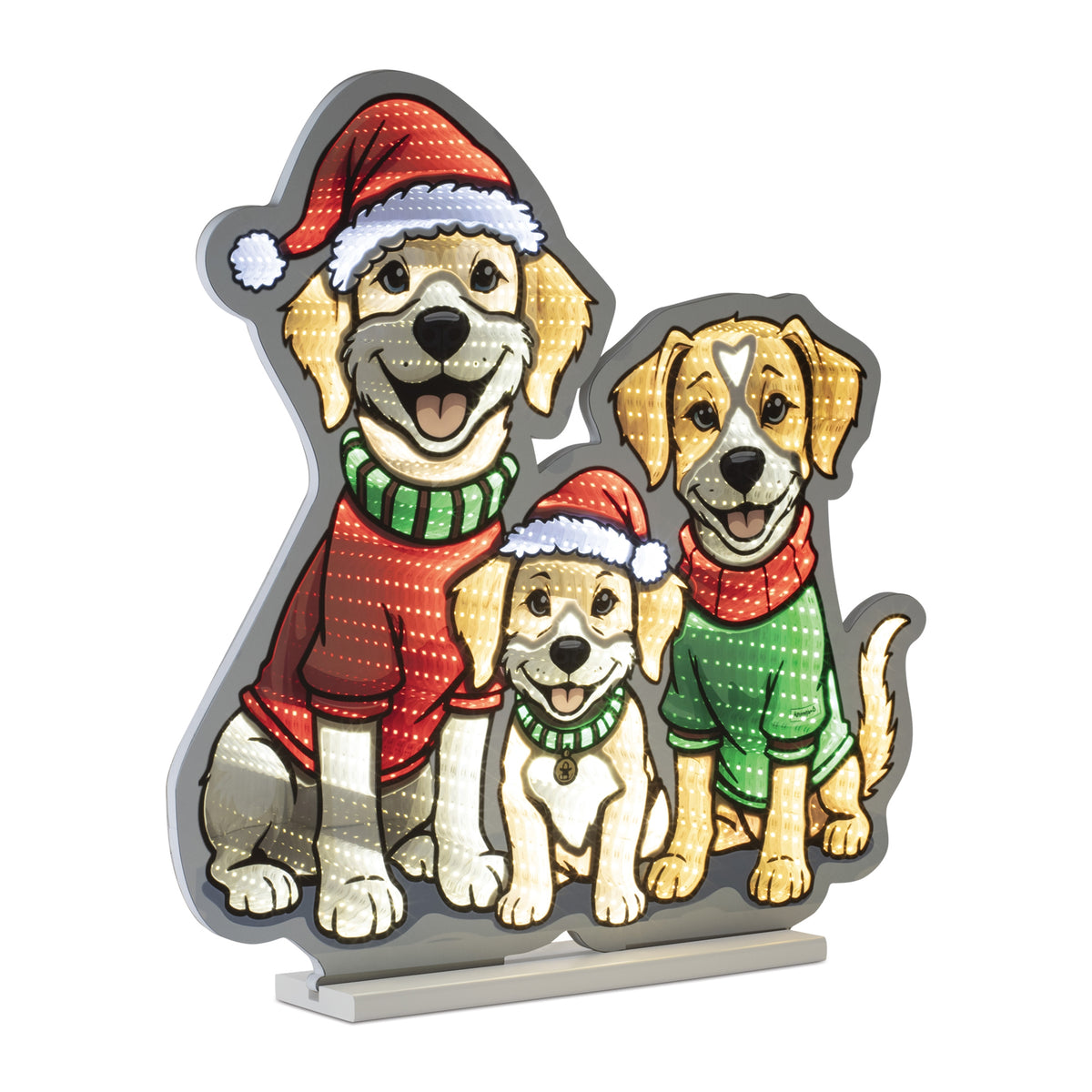 Dogs w/Santa Hat Ekkolight