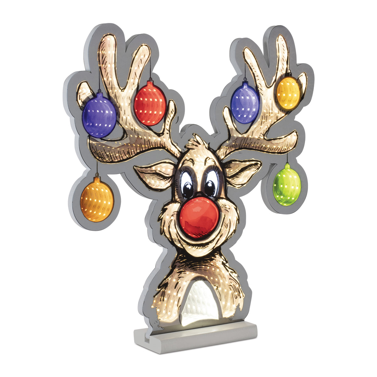 Deer w/Ornaments Ekkolight
