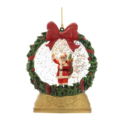 LED Santa Globe Ornament