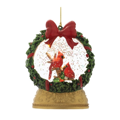 LED Cardinal Globe Ornament