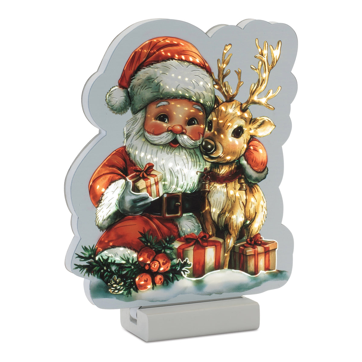 Santa w/Deer Ekkolight