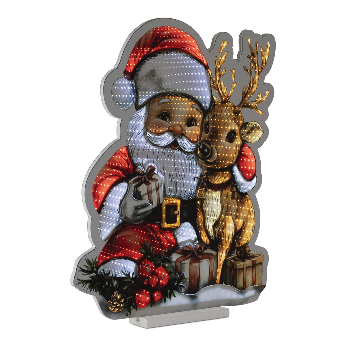 Santa w/Deer Ekkolight