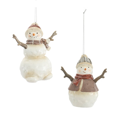 Snowman Ornament (S/2)