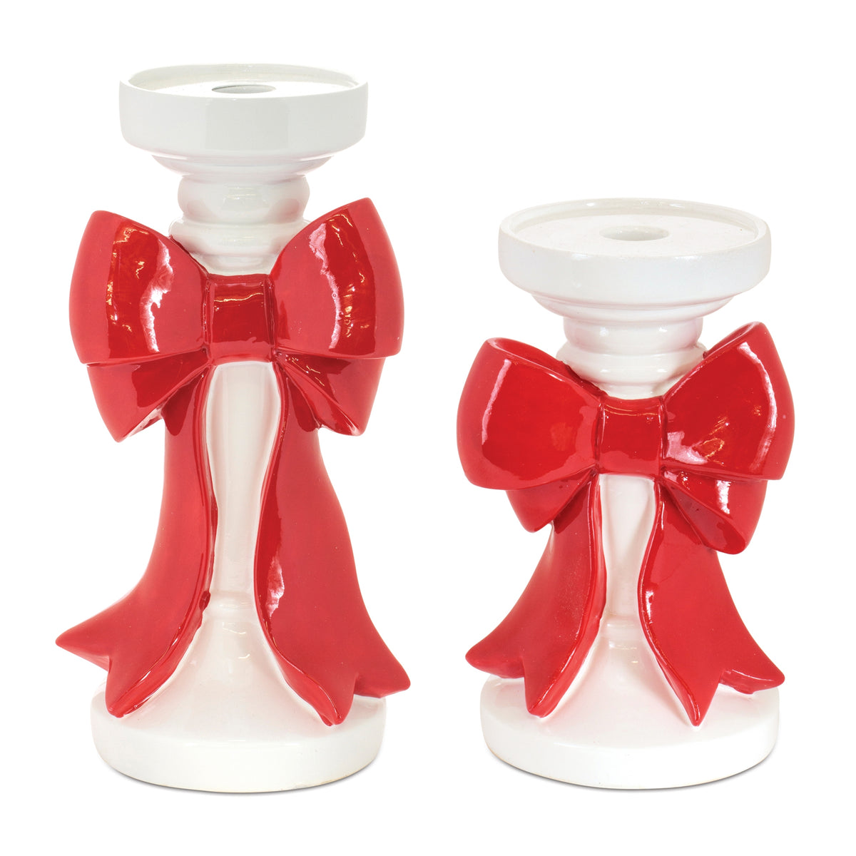 Candle Holders w/ Bows (S/2)