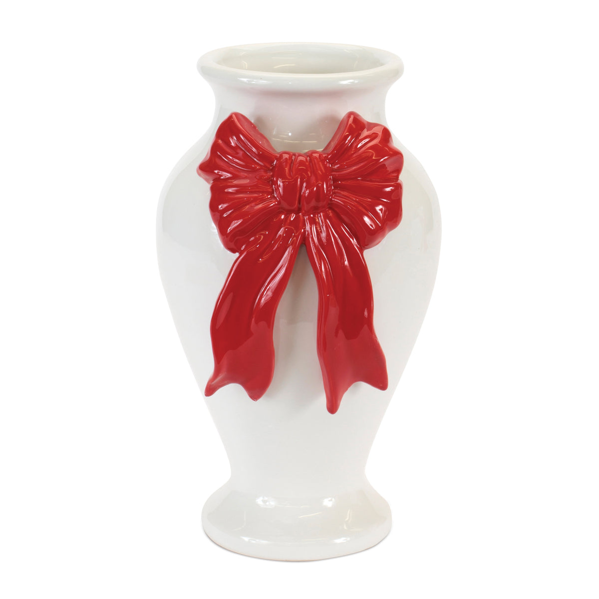 Holiday Vase w/ Bow (L)