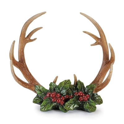Antler and Holly Tabletop Décor