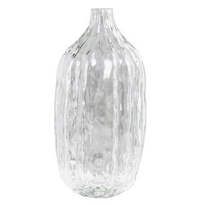 Ridged Glass Bottle - Lrg
