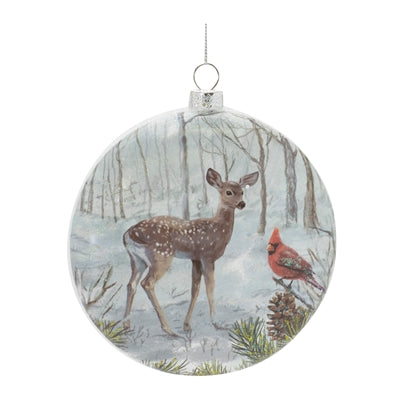 Deer and Cardinal Disc