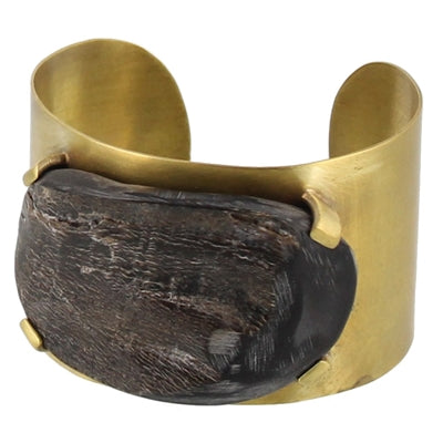 Banten Wide Cuff - Dark Horn
