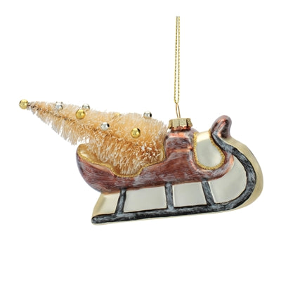 Sleigh w/Tree Ornament