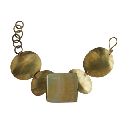 Taos Bracelet - Square, Mother of Pearl - Light