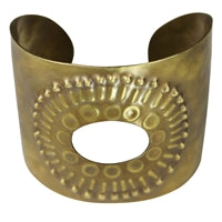 Obara Cuff, Brass, Oval Cut-Out