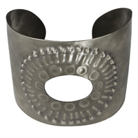 Obara Cuff, Silver, Oval Cut-Out