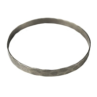 Eve Hammered Bangle, Silver - Sm