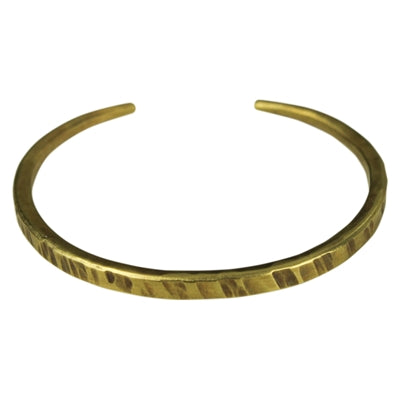 Bracelet, Hammered Brass
