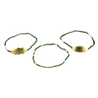 Quay Beaded Bracelets, Green - Set of 3
