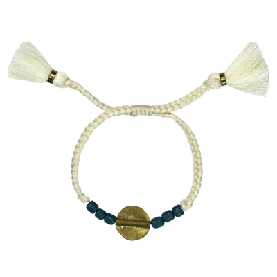 Bracelet Circle, Blue Beads