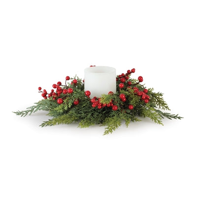 Cedar and Berry Candle Ring