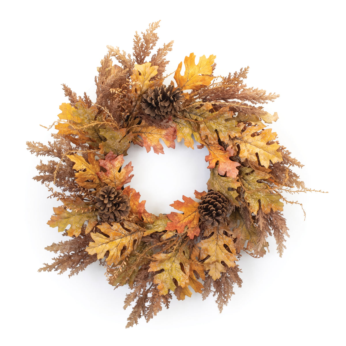 Fall Wreath w/Oak Leaves