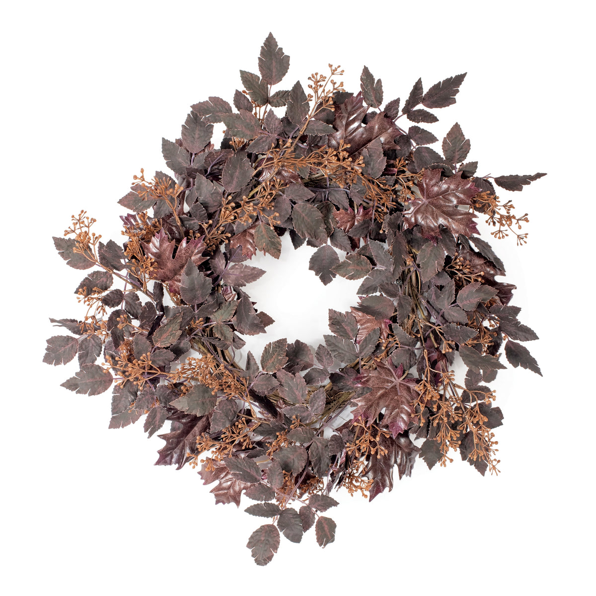 Mini Berry Fall Leaf Wreath