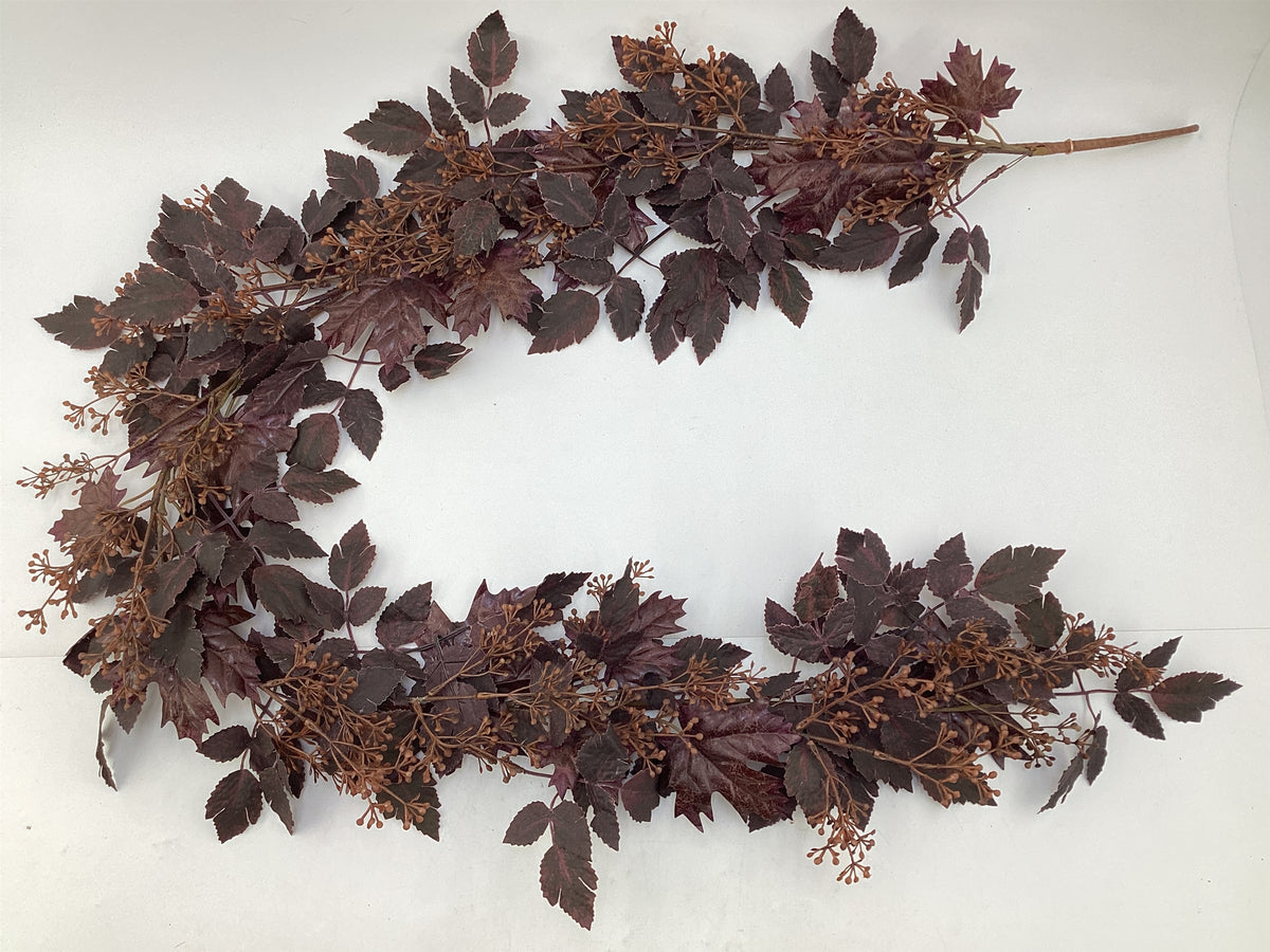 Mini Berry Fall Leaf Garland