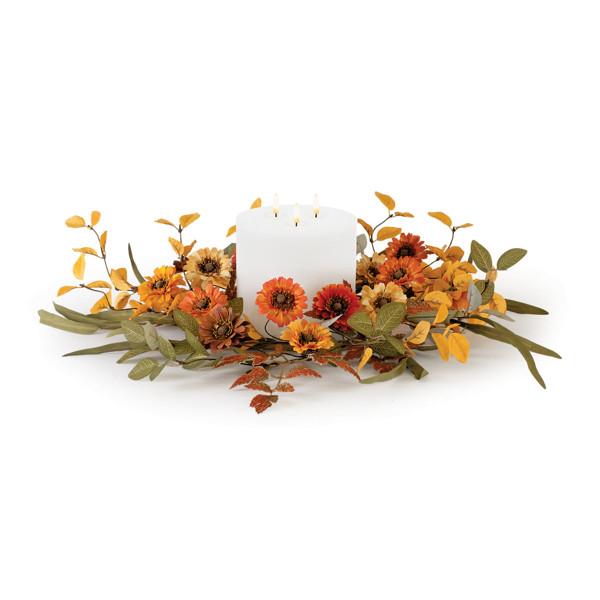 Mixed Gerbera Daisy Candle Ring