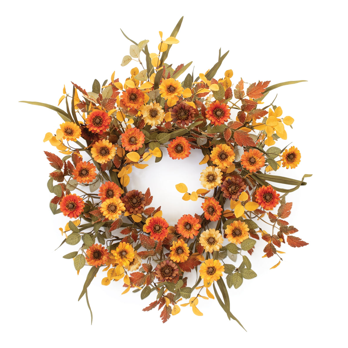 Mixed Gerbera Daisy Wreath
