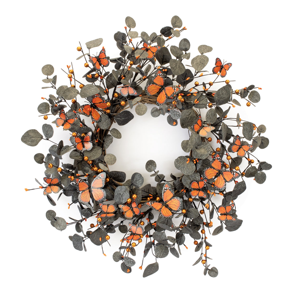 Eucalyptus and Butterfly Wreath