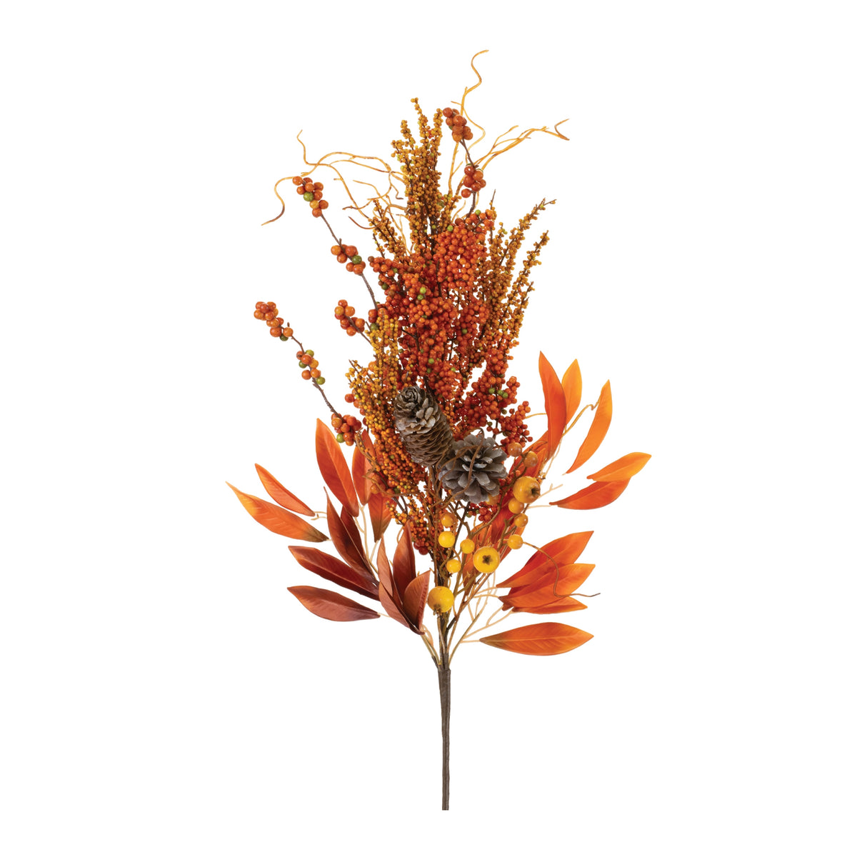 Fall Leaf and Berry Stem