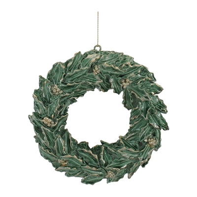 Holly Wreath Ornament