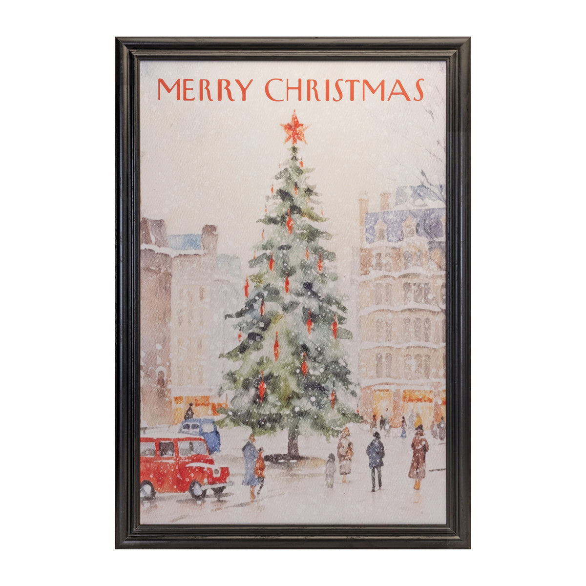 Merry Christmas and Tree Frame