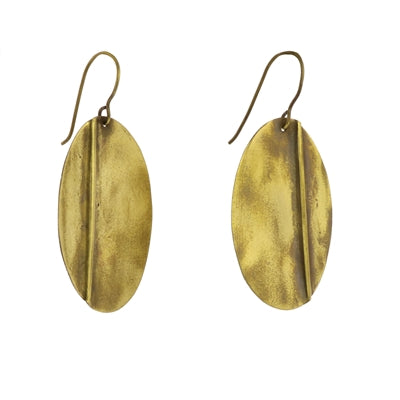 Leaf Brass Earrings