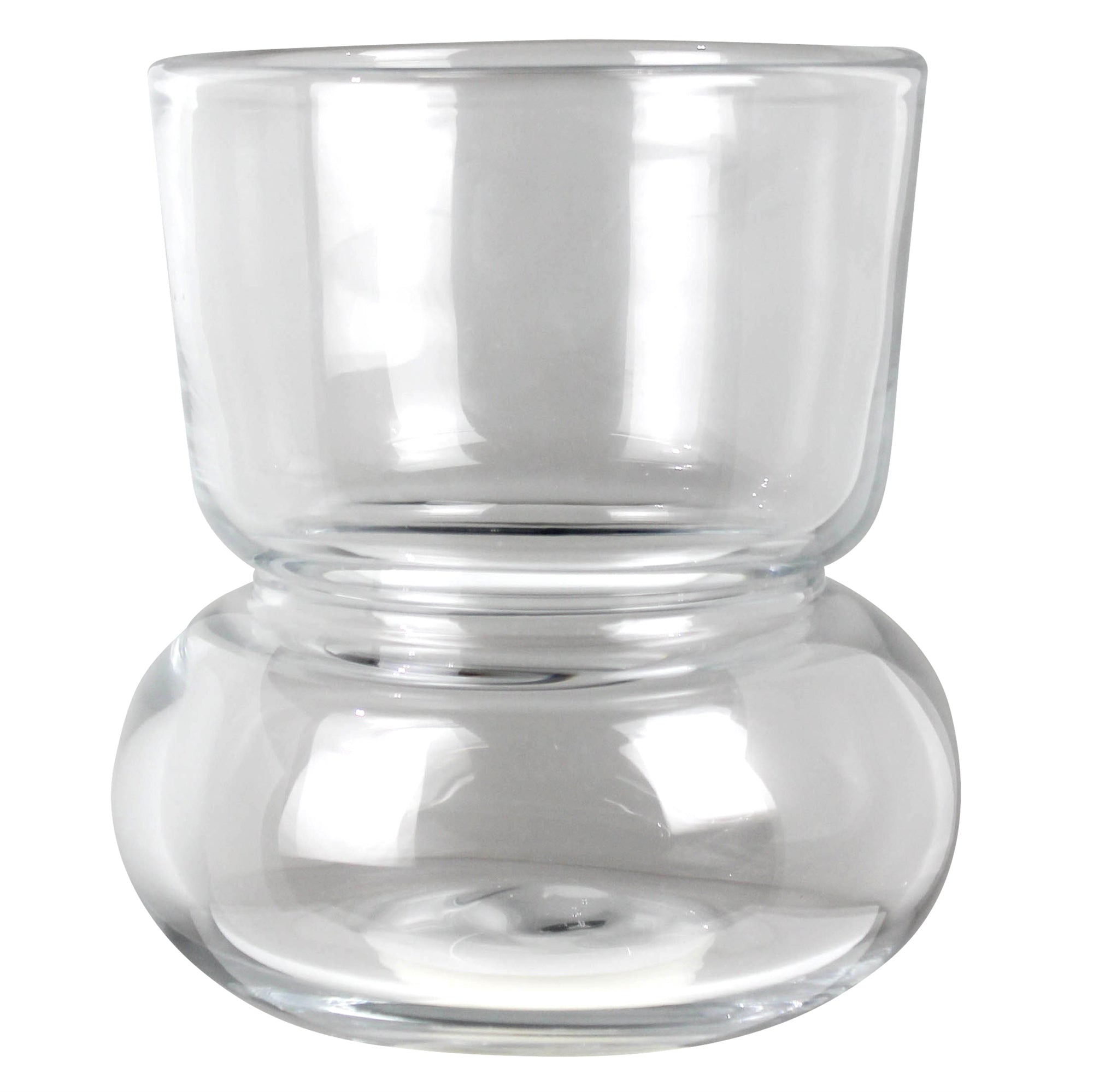 Wide Tulip Vase, Glass
