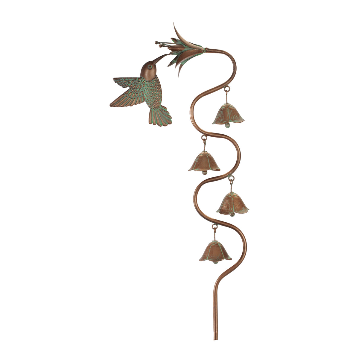 Hummingbird and Bell Stake