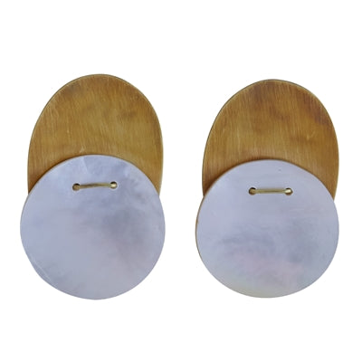 Cari Earring, Mother of Pearl - Light