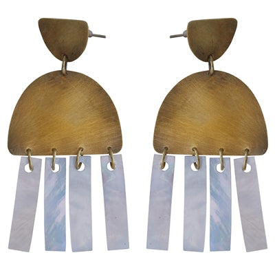 Rio Earring - Arch, Mother of Pearl - Light