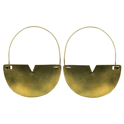 Earring - Cleft Half Circle