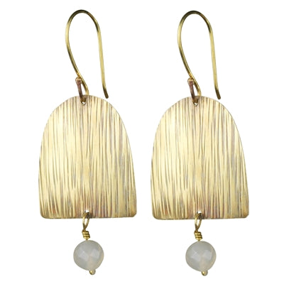Marin Arch Earring, White Onyx - Sm