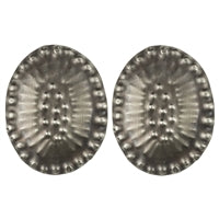 Obara Post Earring, Silver, Oval