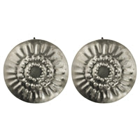 Obara Earring, Silver, Round