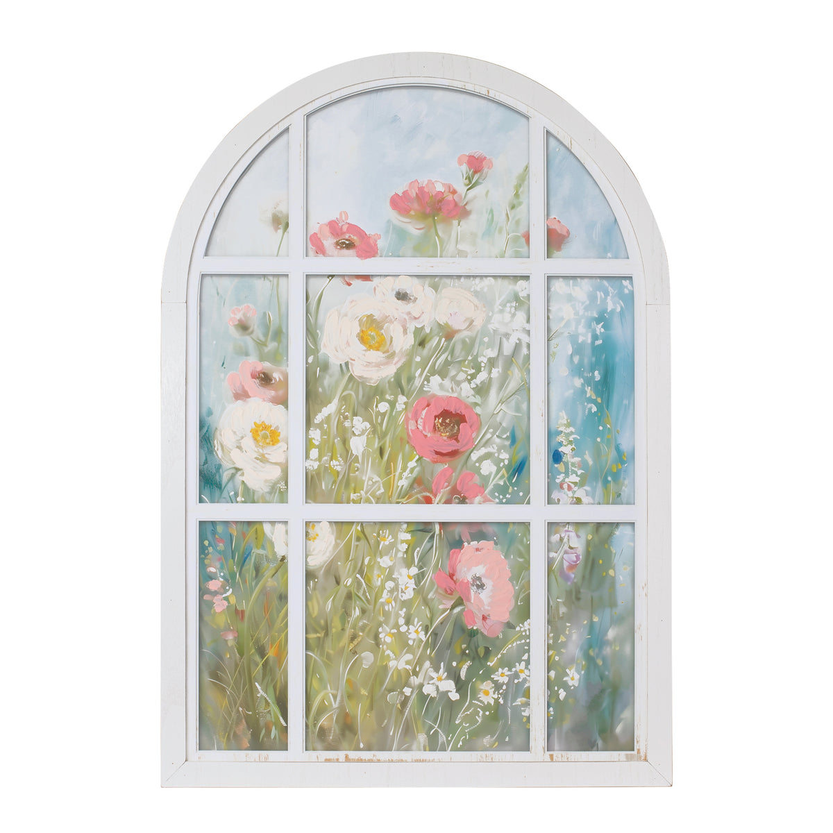 Floral Arch Window Frame