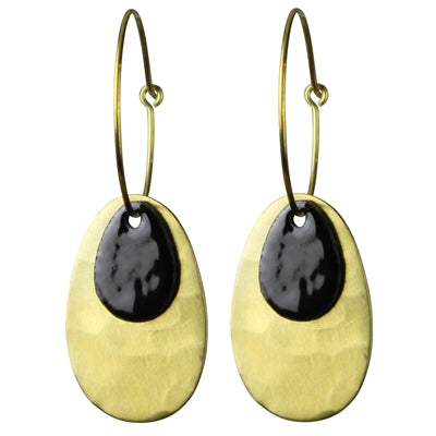Beldi Earring & Black Enamel