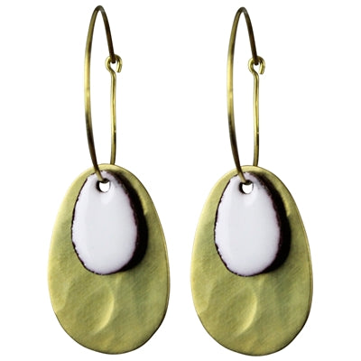 Beldi Earring & White Enamel